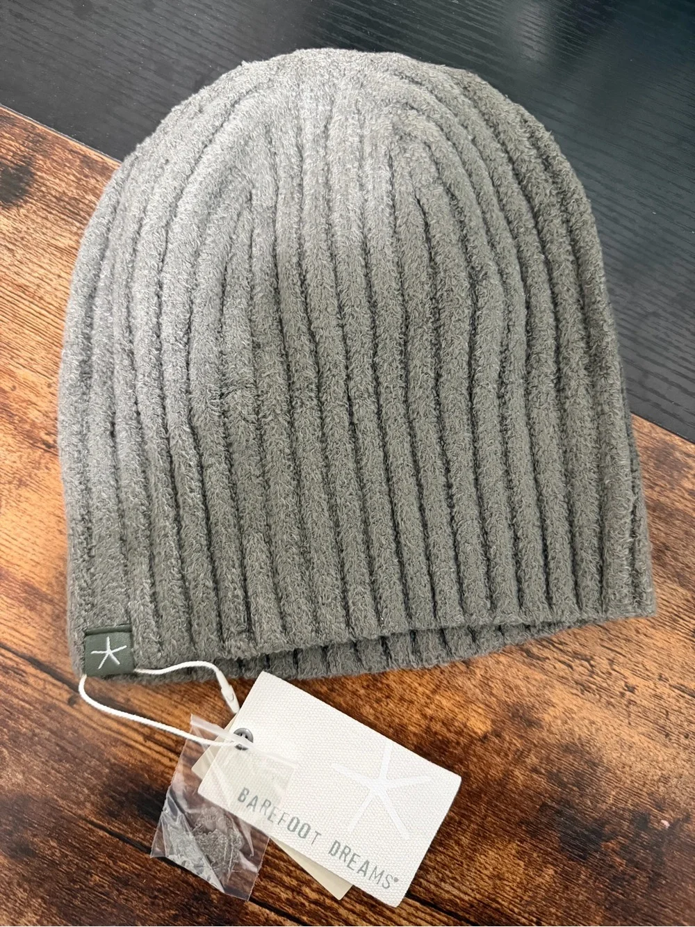 Barefoot Dreams Cozychic lite Ribbed Knit Beanie - in Olive branch